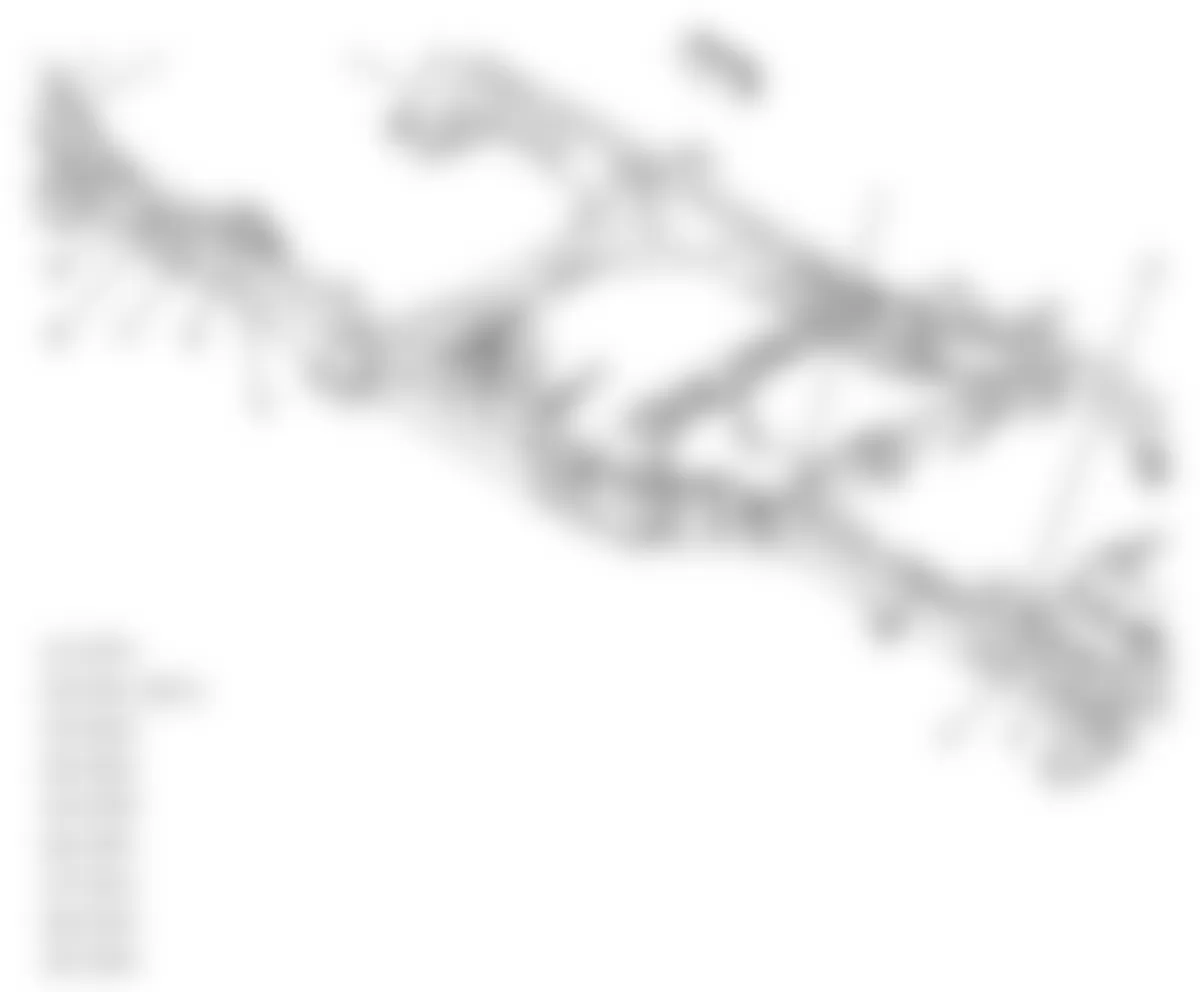 Chevrolet Silverado 3500 HD 2009 - Component Locations -  Chassis (Hybrid)