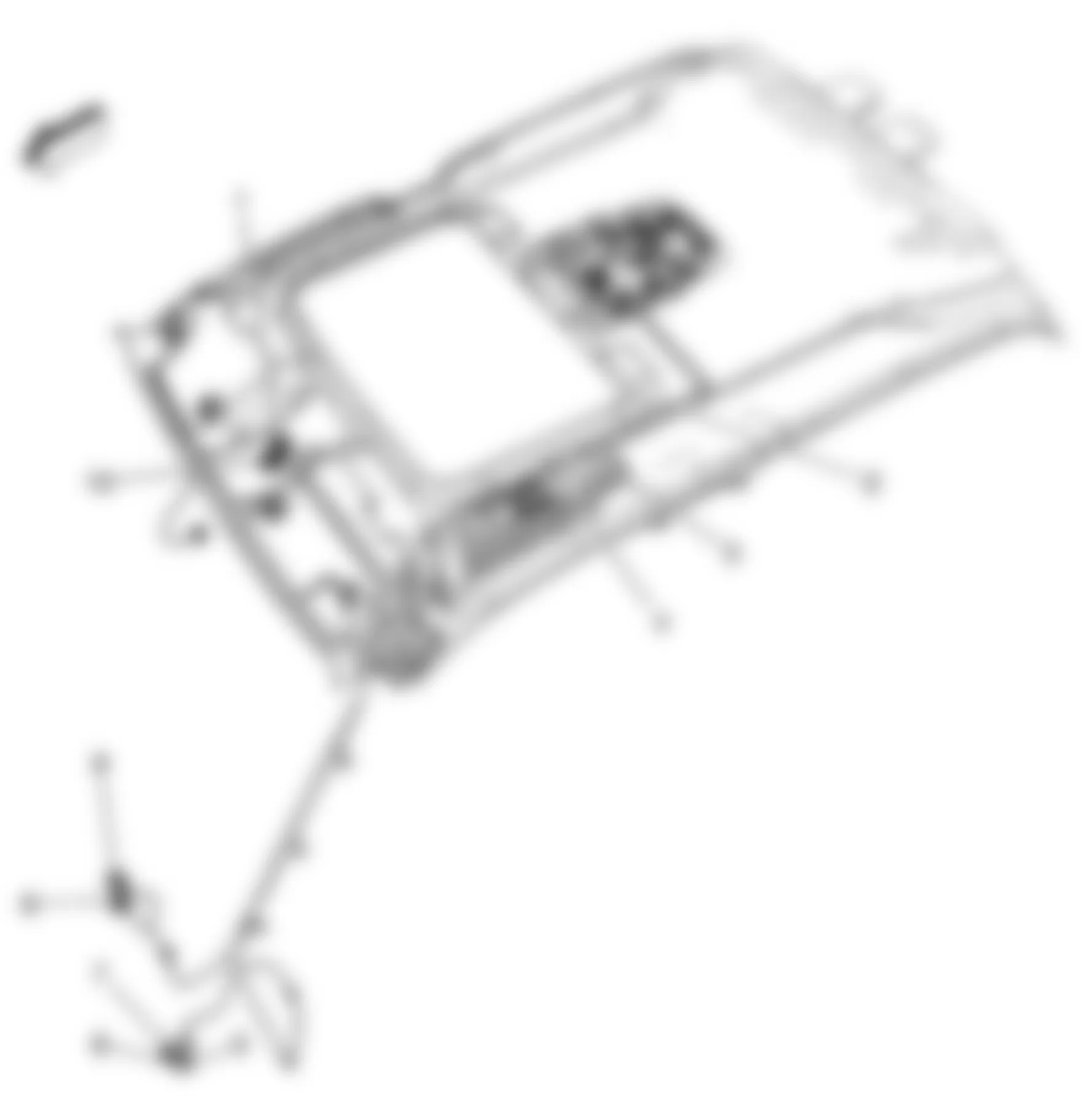 Chevrolet Suburban C1500 2009 - Component Locations -  Roof (Except One Piece Liftgate)