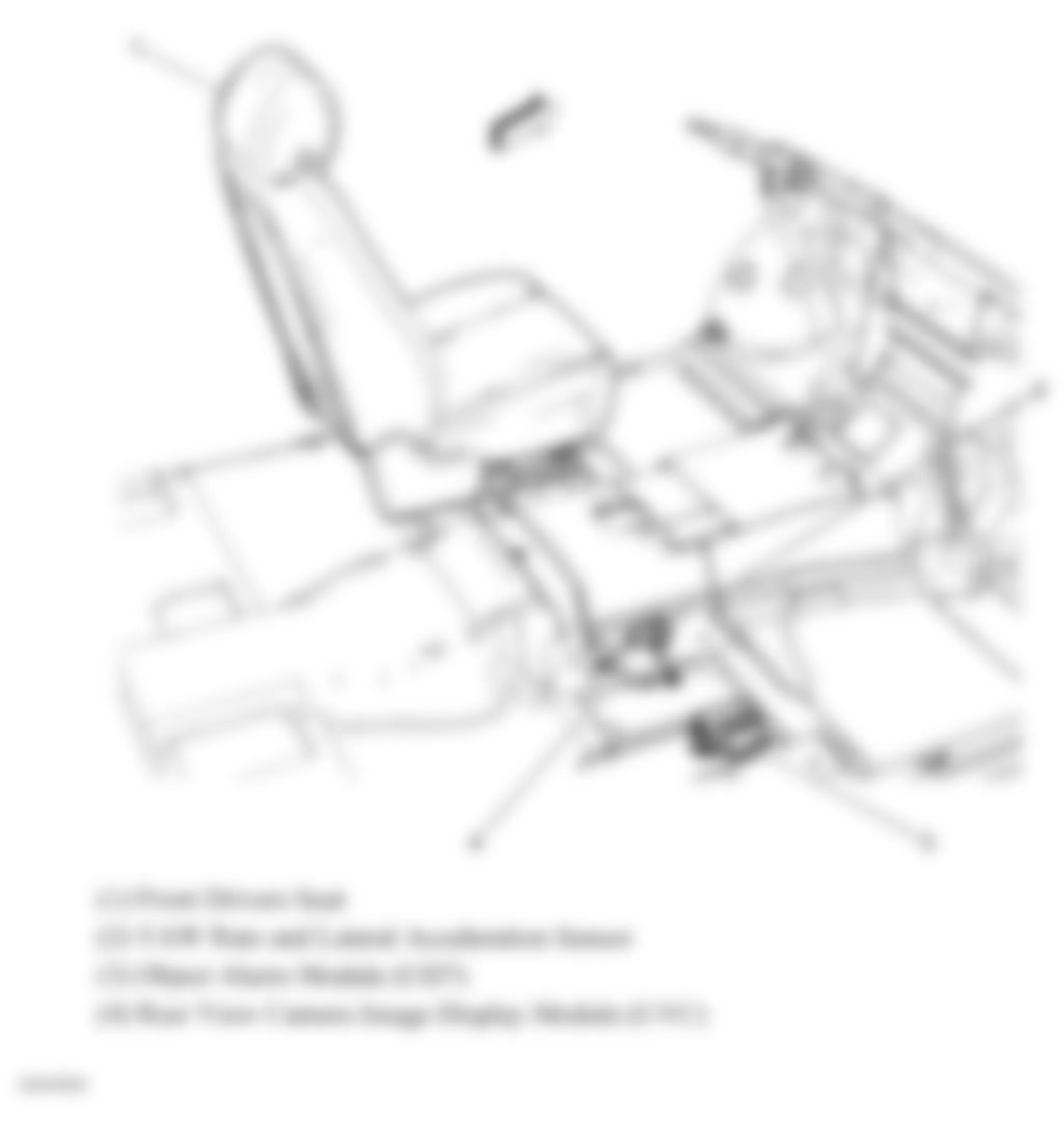 Chevrolet Suburban K1500 2009 - Component Locations -  Right Front Floor Of Vehicle