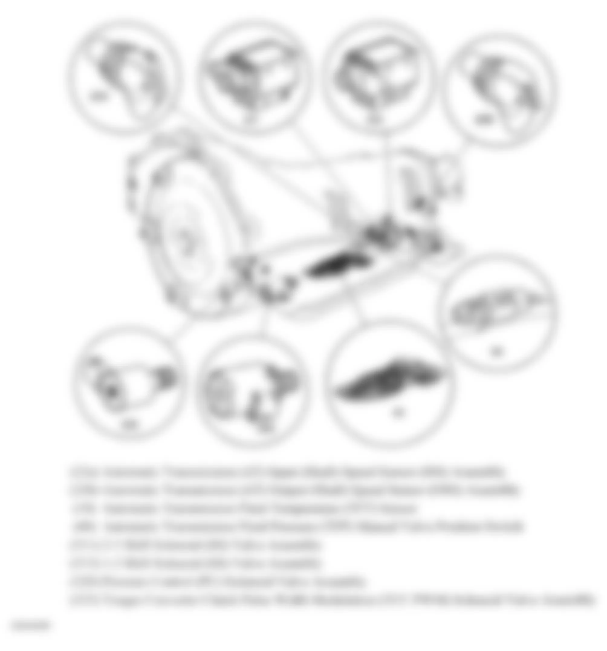 Chevrolet Suburban K1500 2009 - Component Locations -  Automatic Transmission (4L80-E & 4L85-E)