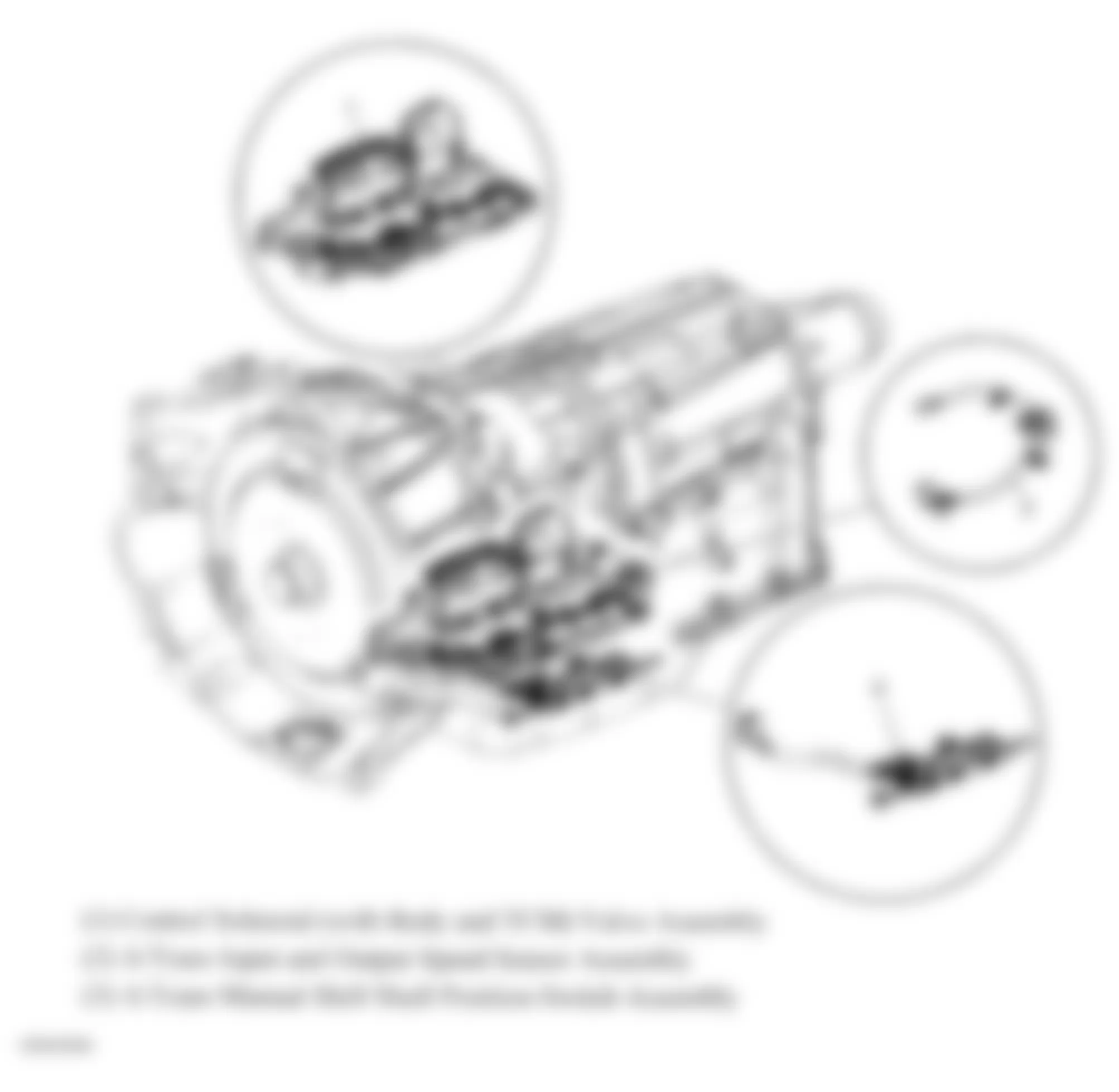 Chevrolet Suburban K1500 2009 - Component Locations -  Automatic Transmission (6L50, 6L80 & 6L90)