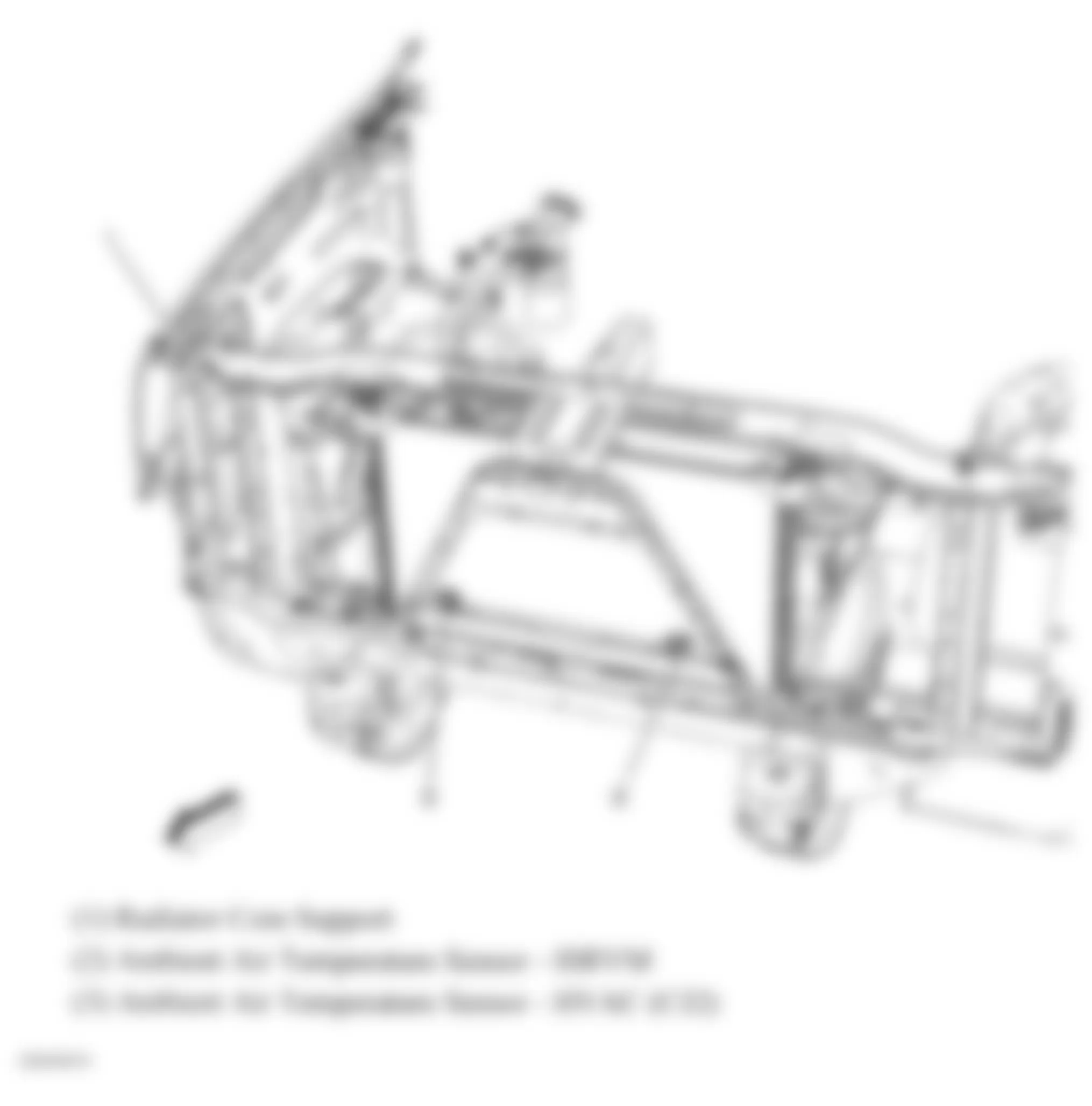 Chevrolet Suburban K1500 2009 - Component Locations -  Front Of Engine Compartment