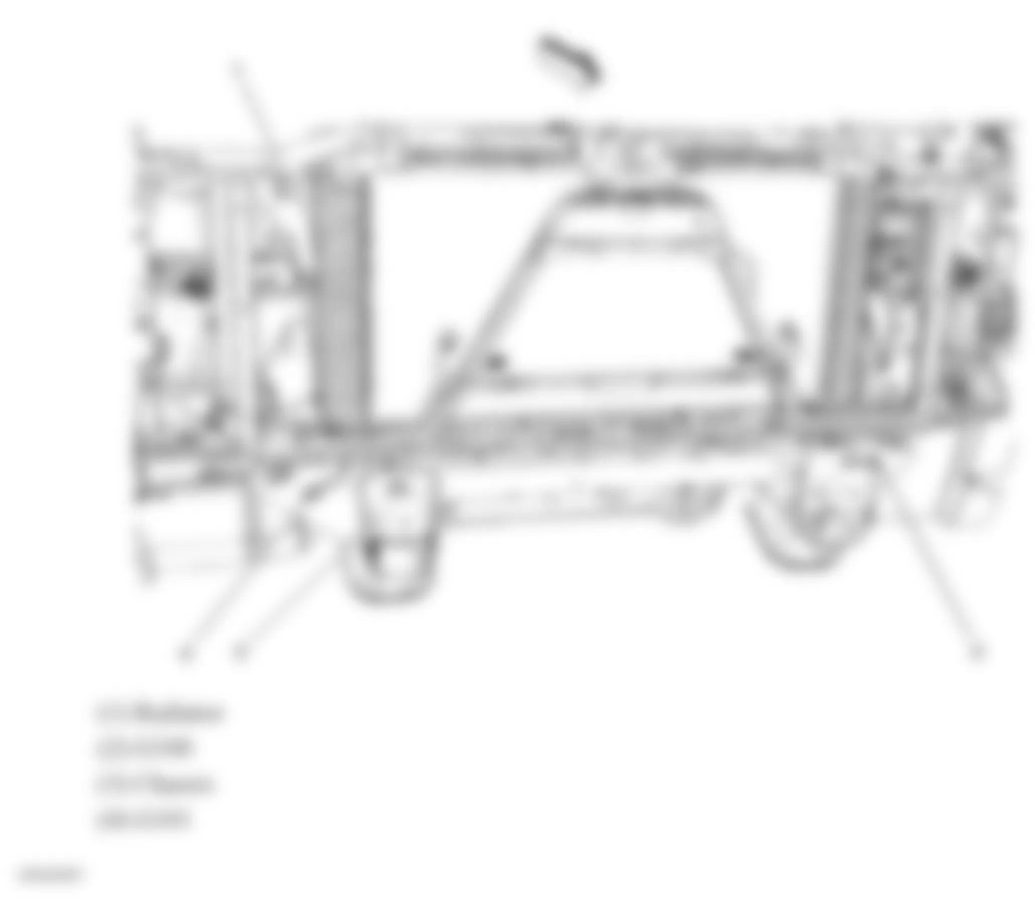 Chevrolet Suburban K1500 2009 - Component Locations -  Front Of Engine Compartment