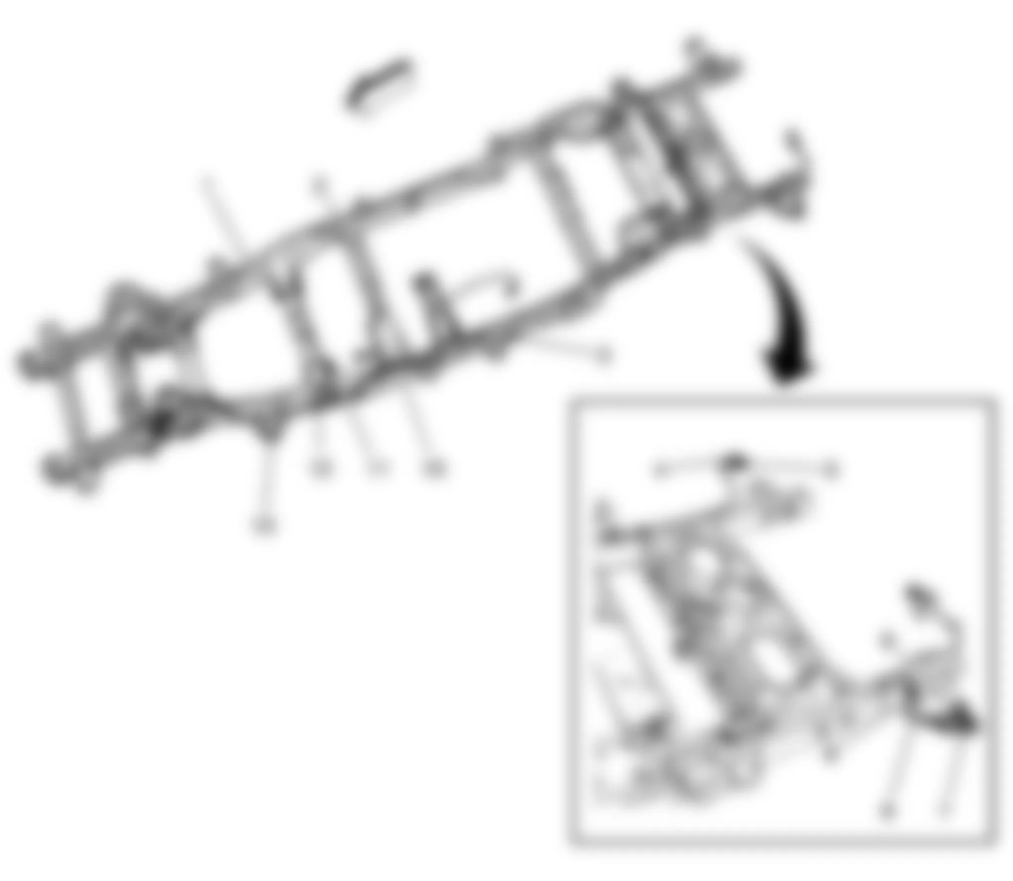 Chevrolet Suburban K1500 2009 - Component Locations -  Chassis (Except One Piece Liftgate)