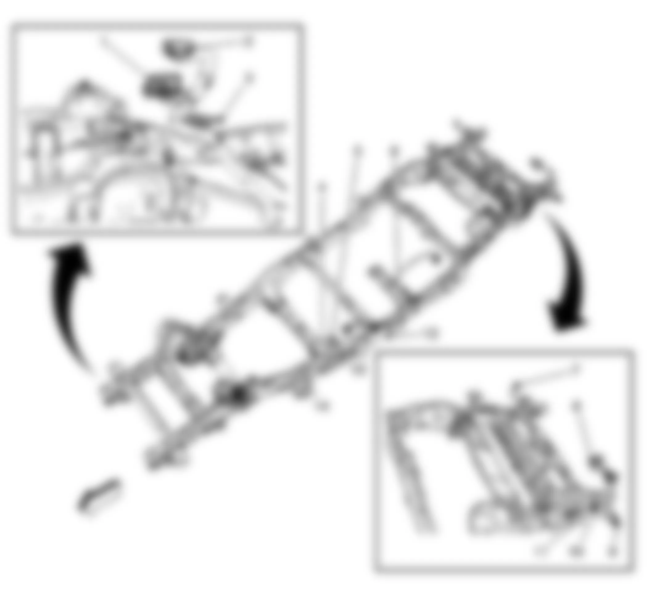 Chevrolet Suburban K1500 2009 - Component Locations -  Chassis (Short Wheel Base)