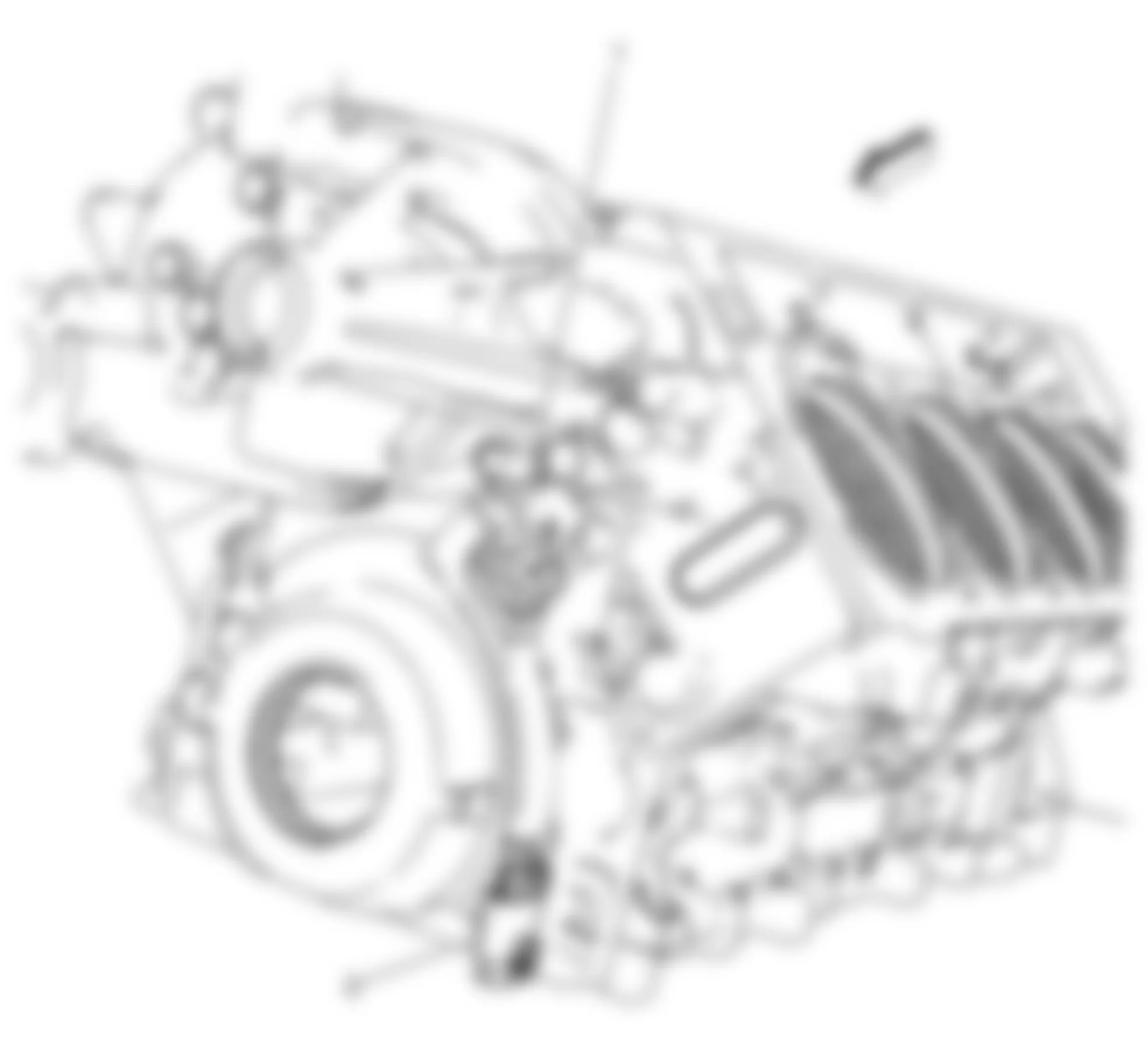 Chevrolet TrailBlazer 2009 - Component Locations -  Front Of Engine (5.3L/6.0L)