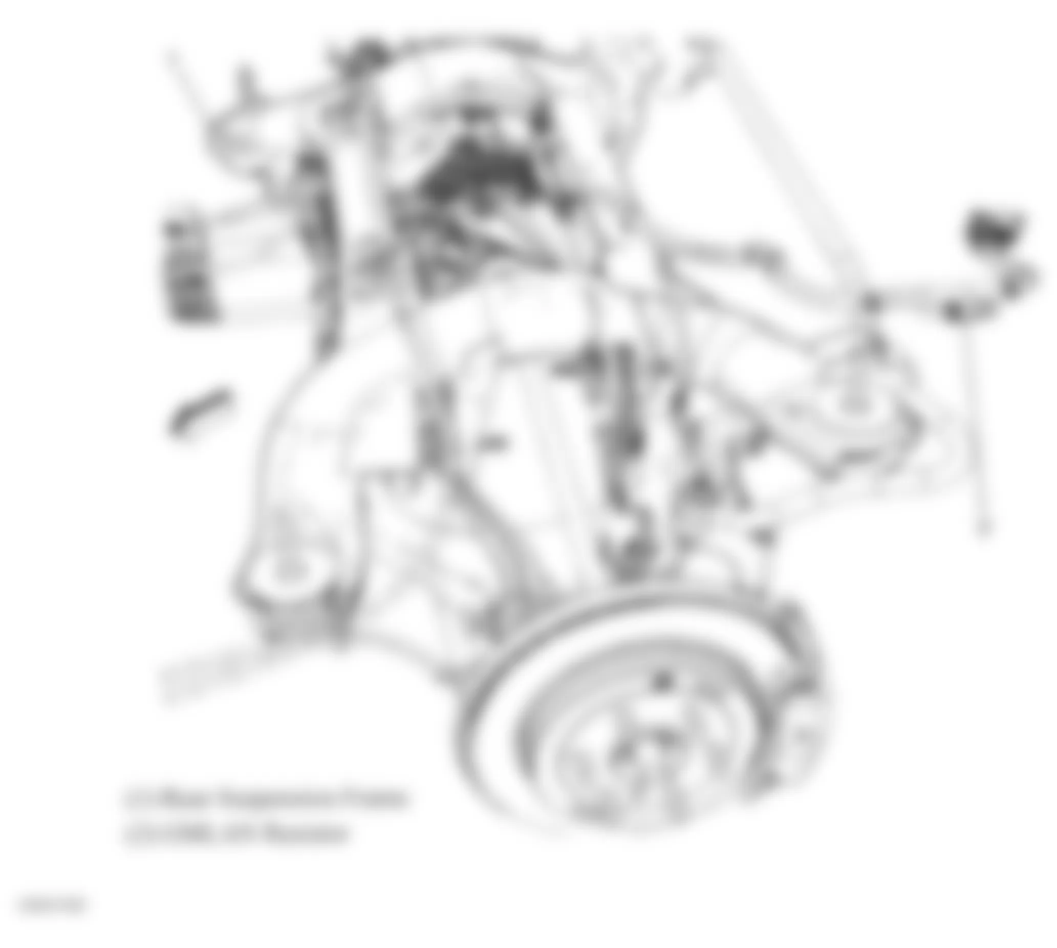 Chevrolet Traverse LS 2009 - Component Locations -  Rear Chassis