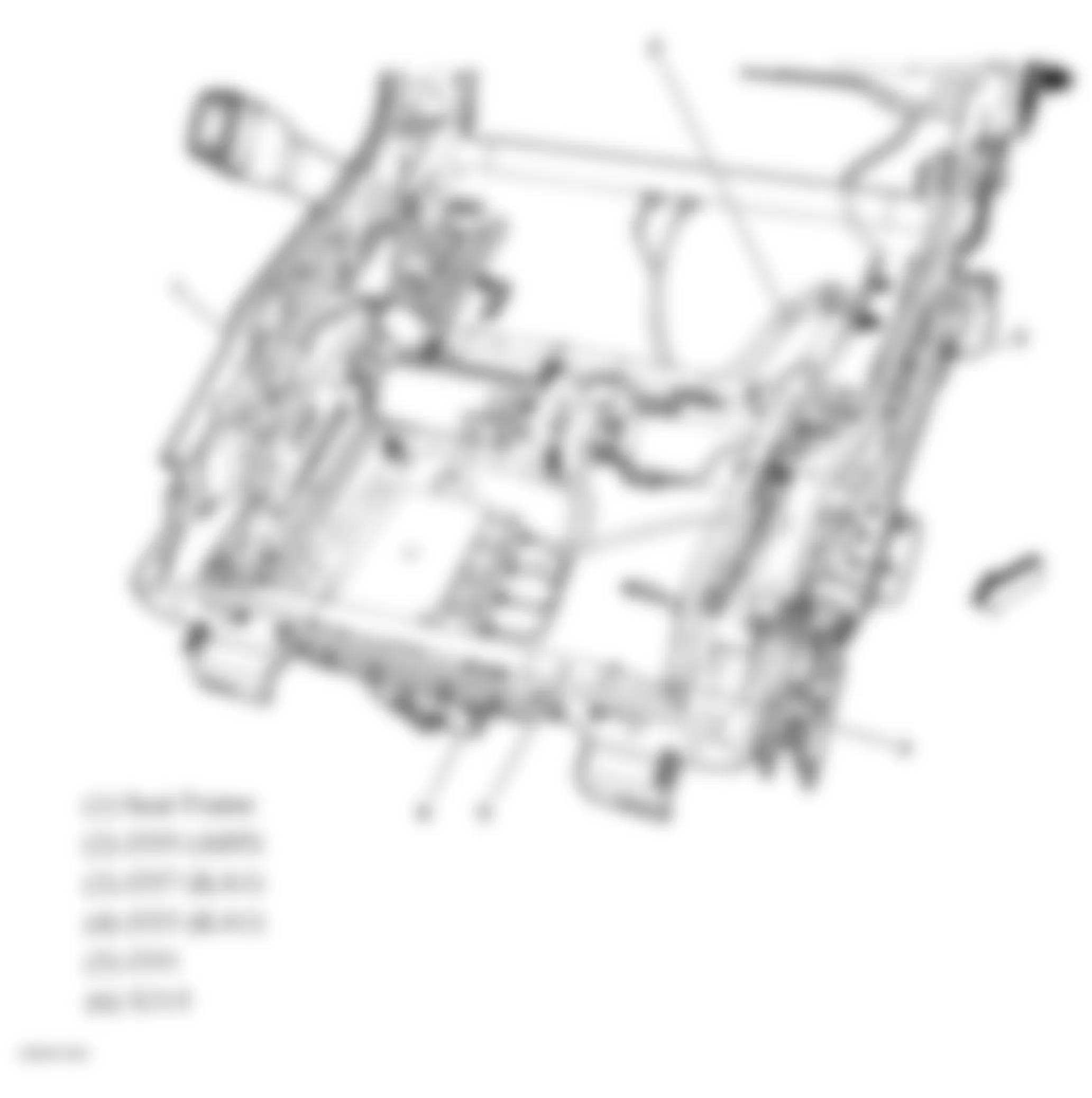 Chevrolet Traverse LS 2009 - Component Locations -  Under Drivers Seat