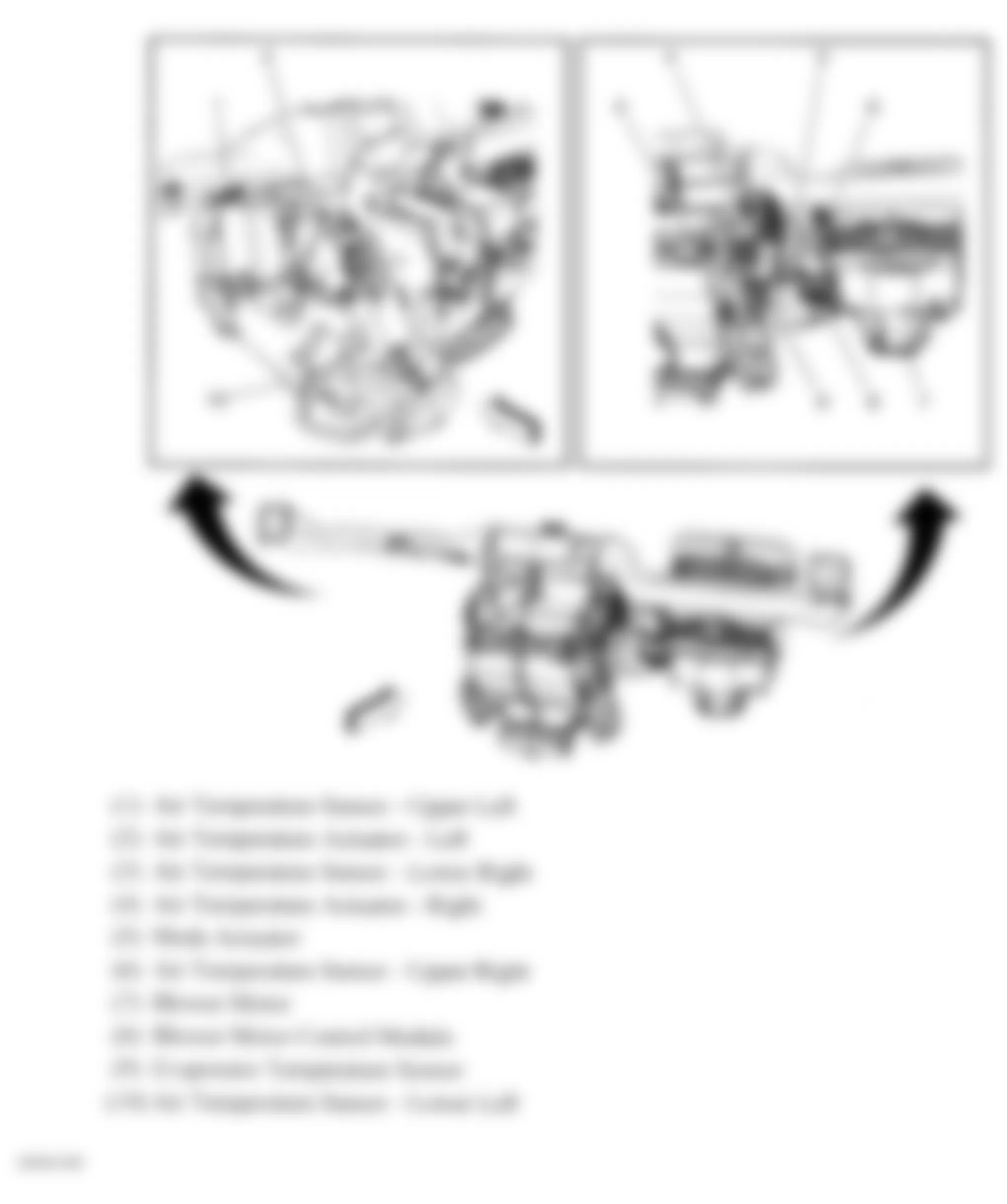 Chevrolet Traverse LT 2009 - Component Locations -  Front HVAC Module