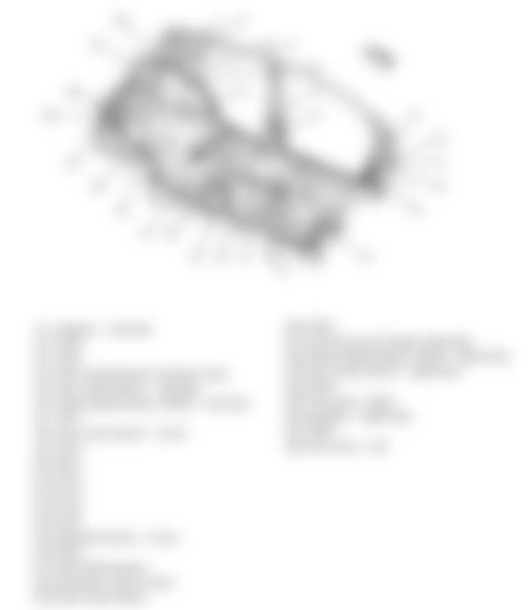 Chevrolet Aveo LT 2010 - Component Locations -  Floor Harness
