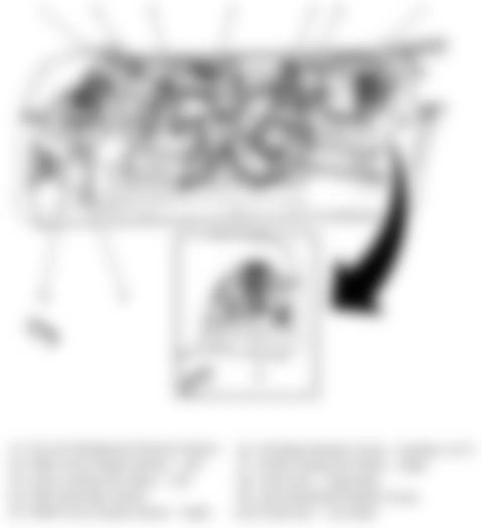 Chevrolet Camaro LS 2010 - Component Locations -  Front Of Engine Compartment