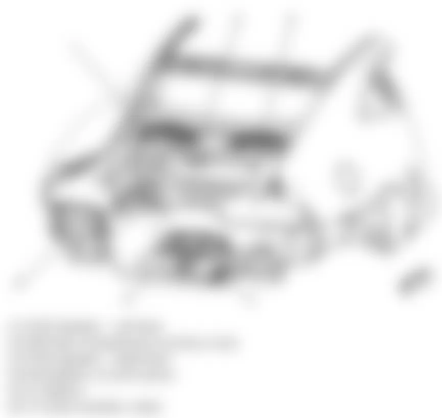 Chevrolet Camaro LS 2010 - Component Locations -  Rear Of Vehicle