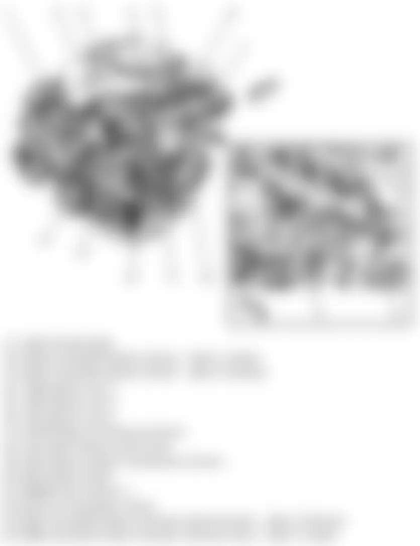 Chevrolet Camaro LS 2010 - Component Locations -  Left Side Of Engine (V6)