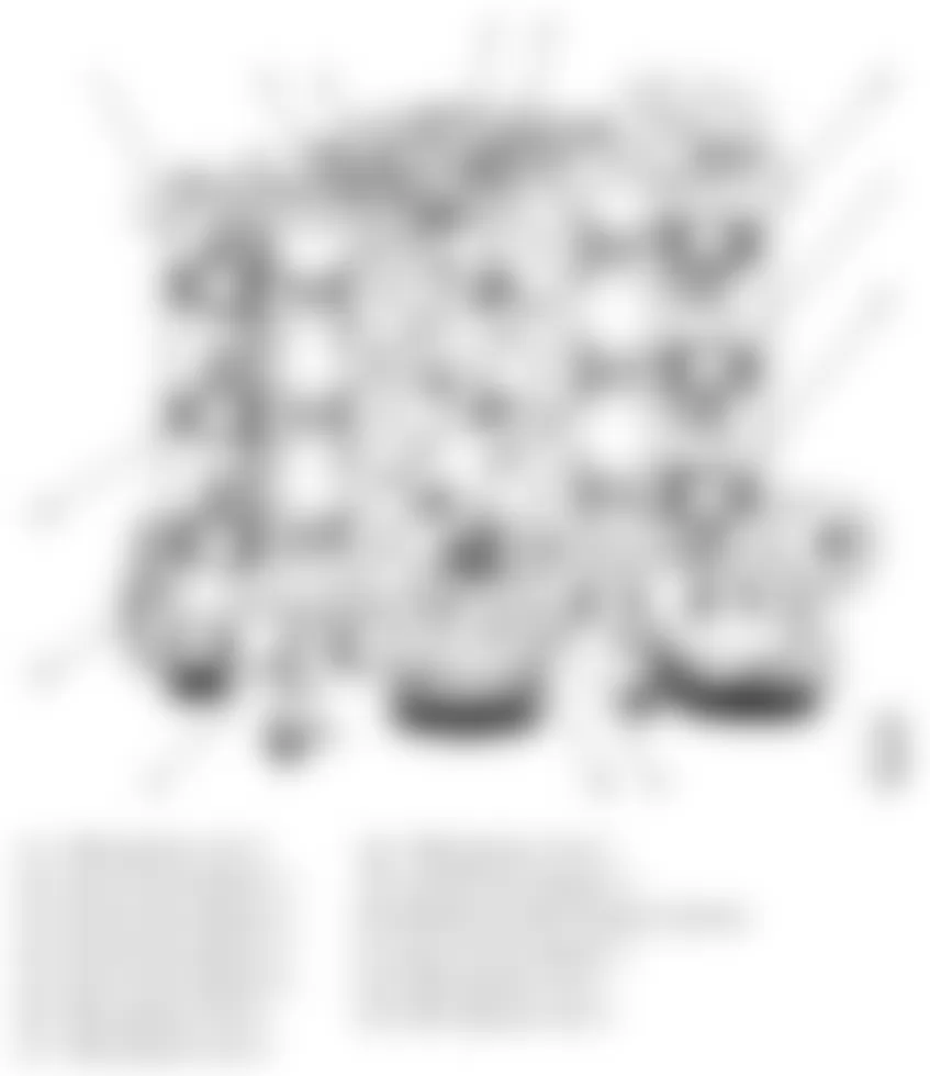 Chevrolet Camaro LS 2010 - Component Locations -  Top Of Engine (V6)