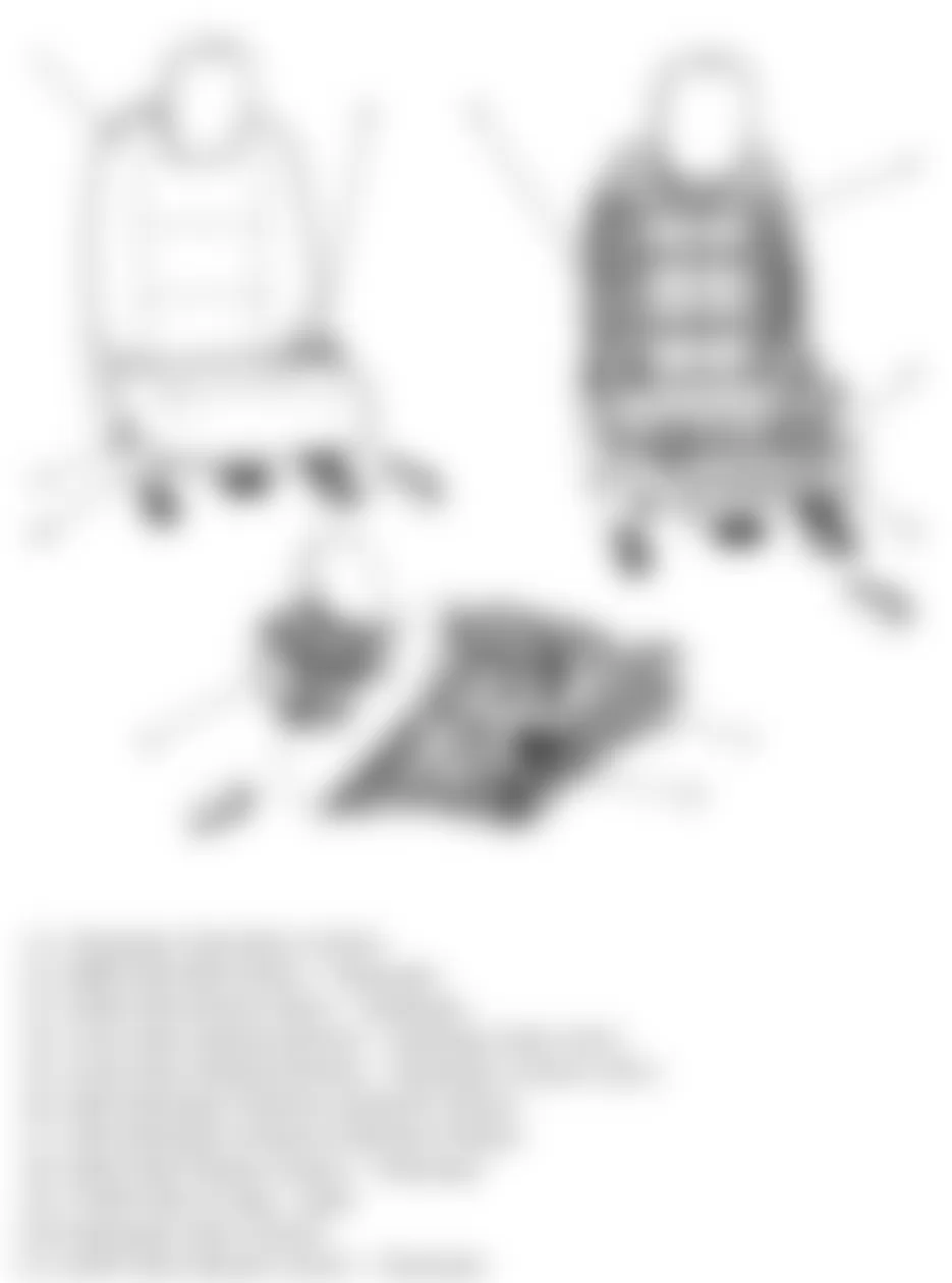 Chevrolet Camaro LS 2010 - Component Locations -  Front Passenger Seat