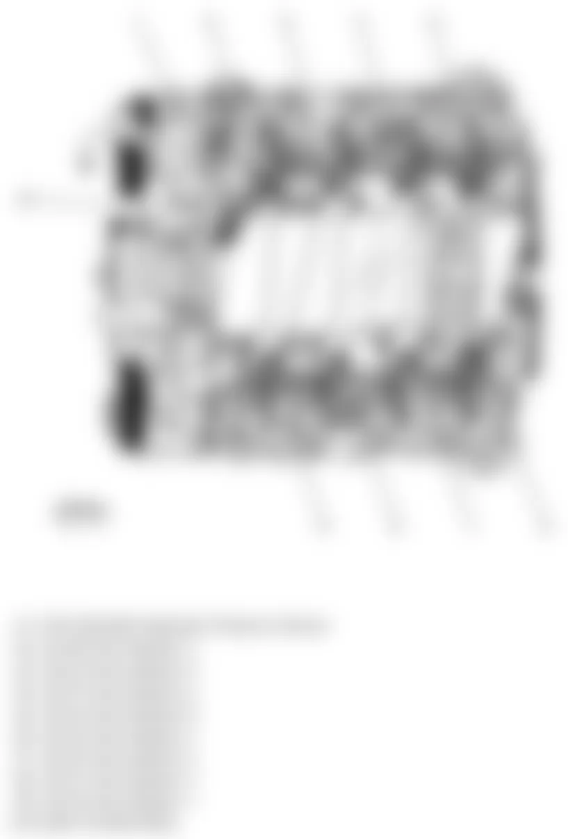 Chevrolet Camaro LS 2010 - Component Locations -  Top Of Engine (V8)