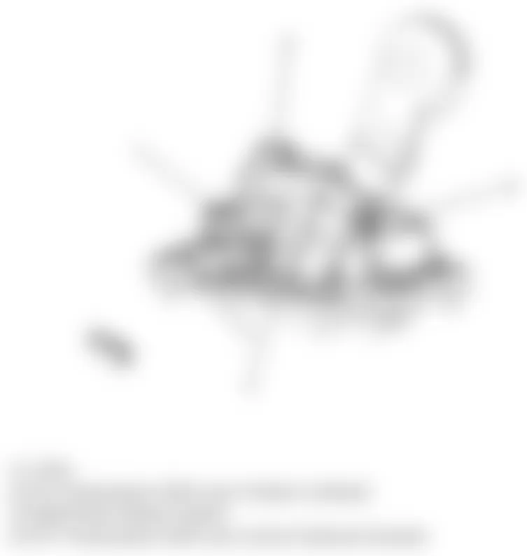 Chevrolet Camaro LS 2010 - Component Locations -  Under Center Console (A/T)