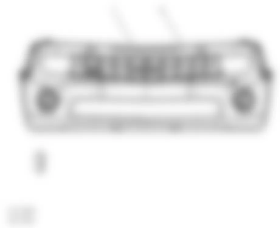 Chevrolet Camaro LS 2010 - Component Locations -  Front Fascia