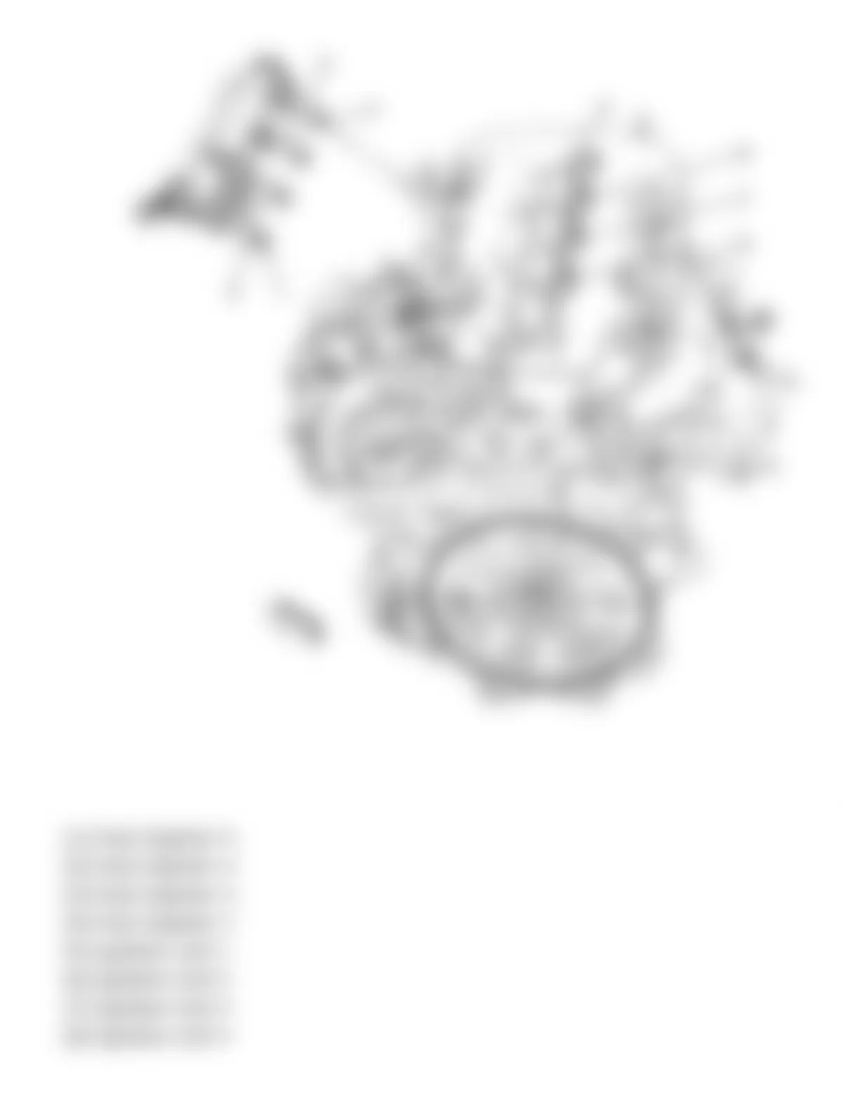 Chevrolet Cobalt LT 2010 - Component Locations -  Engine Assembly (2.2L)