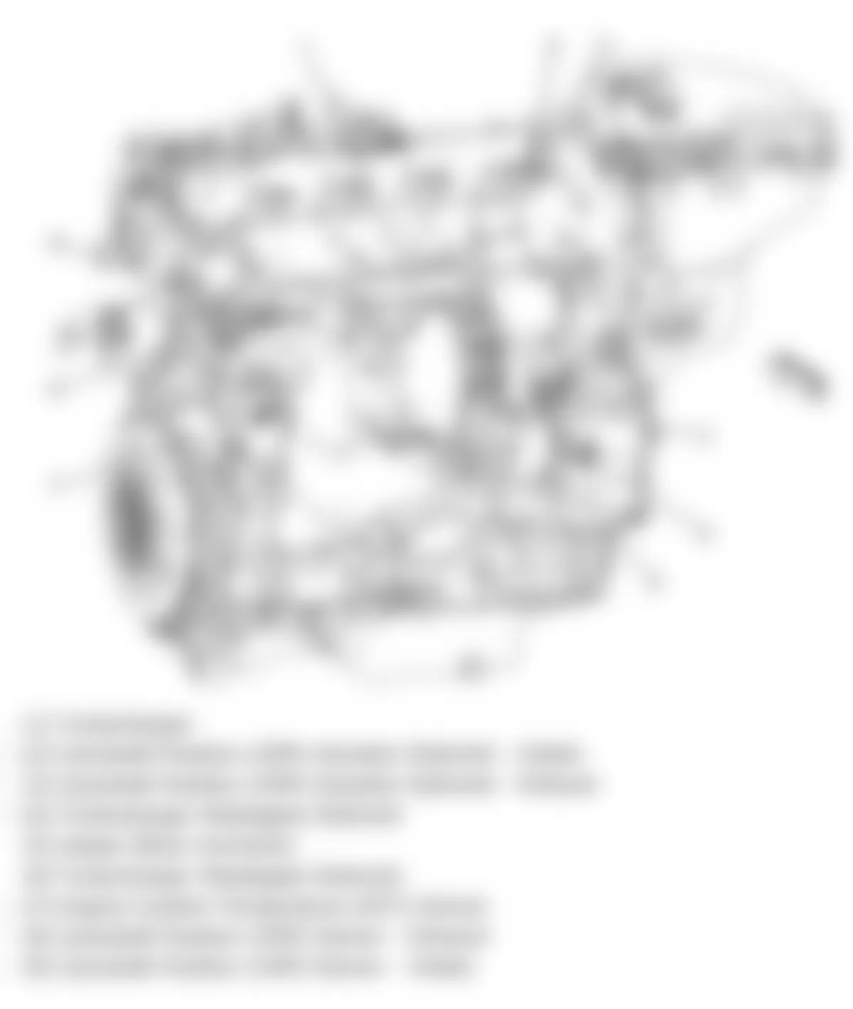 Chevrolet Cobalt LT 2010 - Component Locations -  Rear Of Engine Assembly (2.0L)