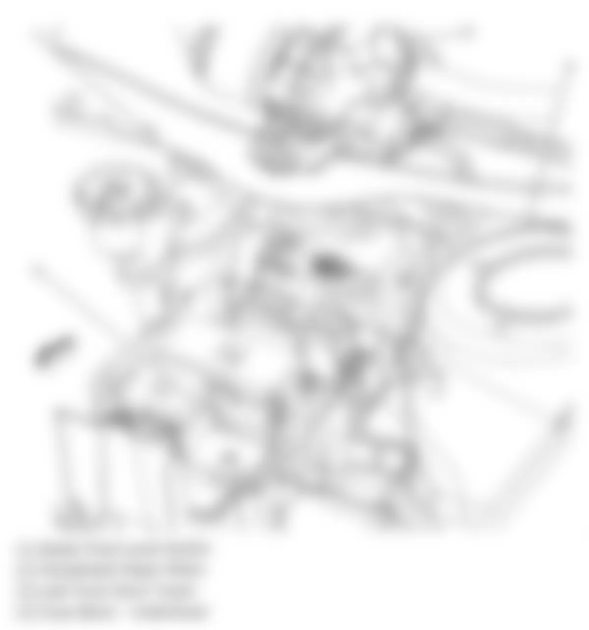 Chevrolet Cobalt LT 2010 - Component Locations -  Engine Compartment (Rear)