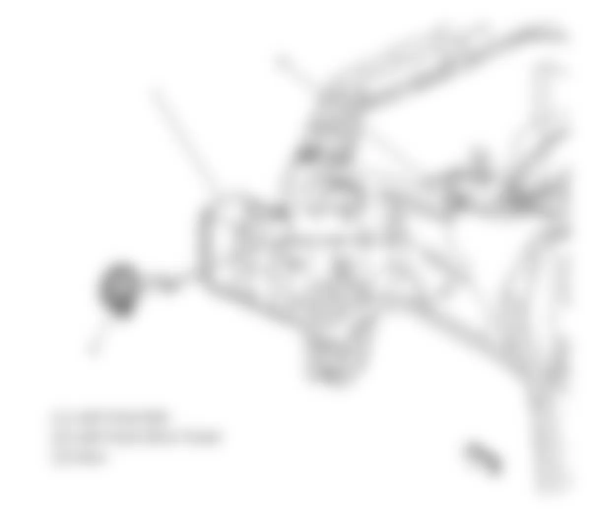 Chevrolet Cobalt LT 2010 - Component Locations -  Left Front Frame Rail