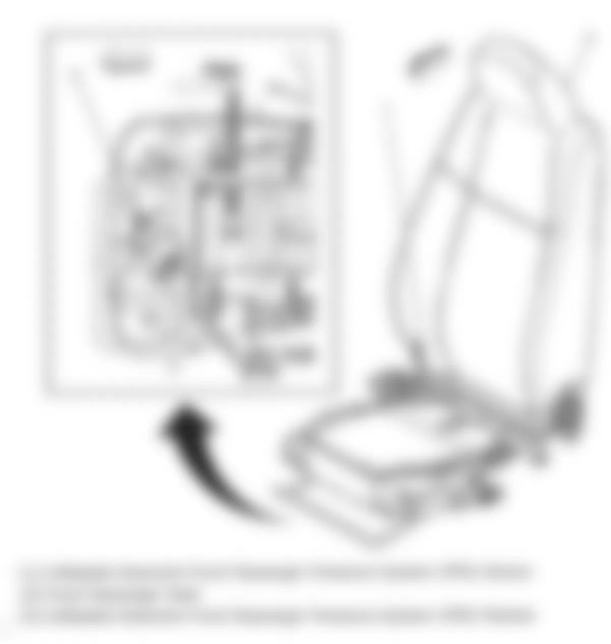 Chevrolet Cobalt LT 2010 - Component Locations -  Front Passengers Seat