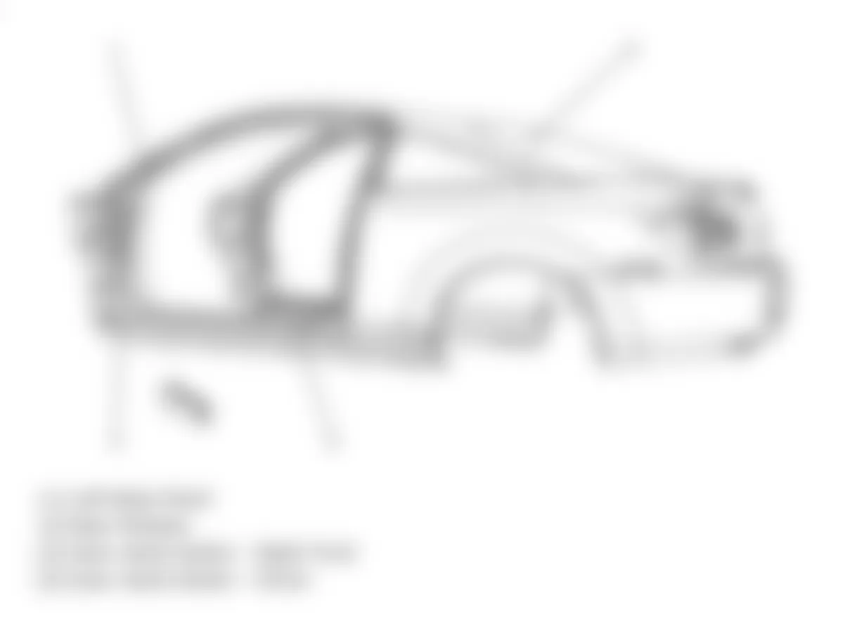 Chevrolet Cobalt LT 2010 - Component Locations -  Vehicle Overview (Left)