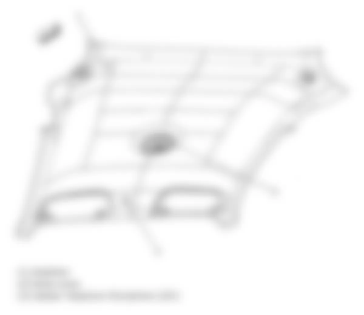 Chevrolet Cobalt LT 2010 - Component Locations -  Headliner Components