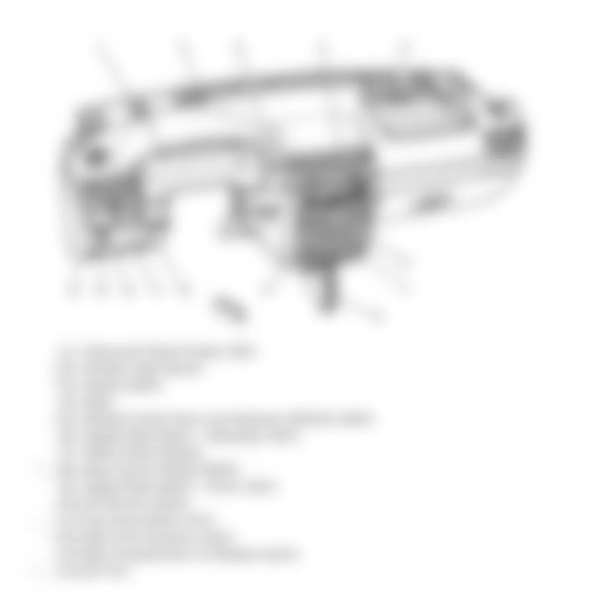 Chevrolet Cobalt LT 2010 - Component Locations -  Dash