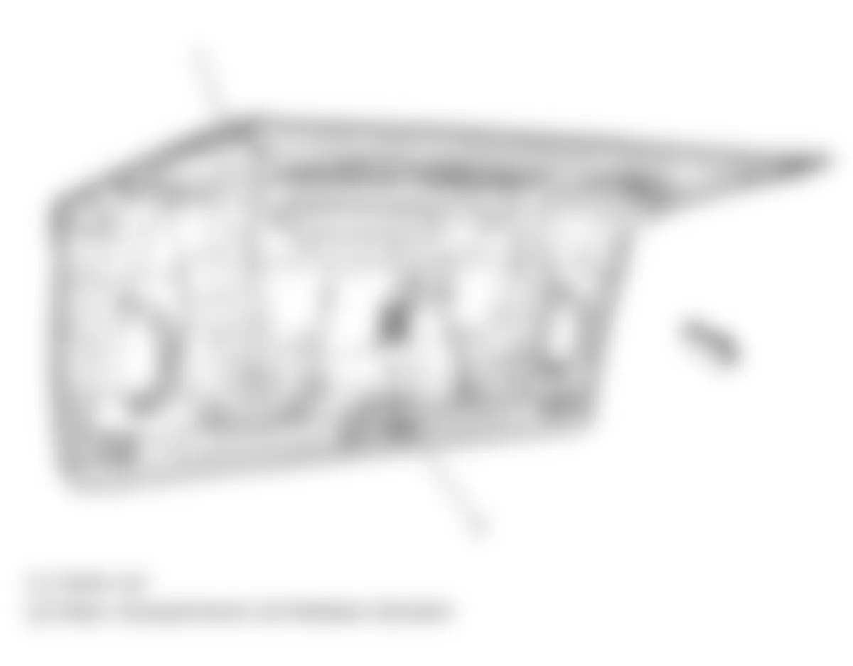 Chevrolet Cobalt LT 2010 - Component Locations -  Trunk Lid