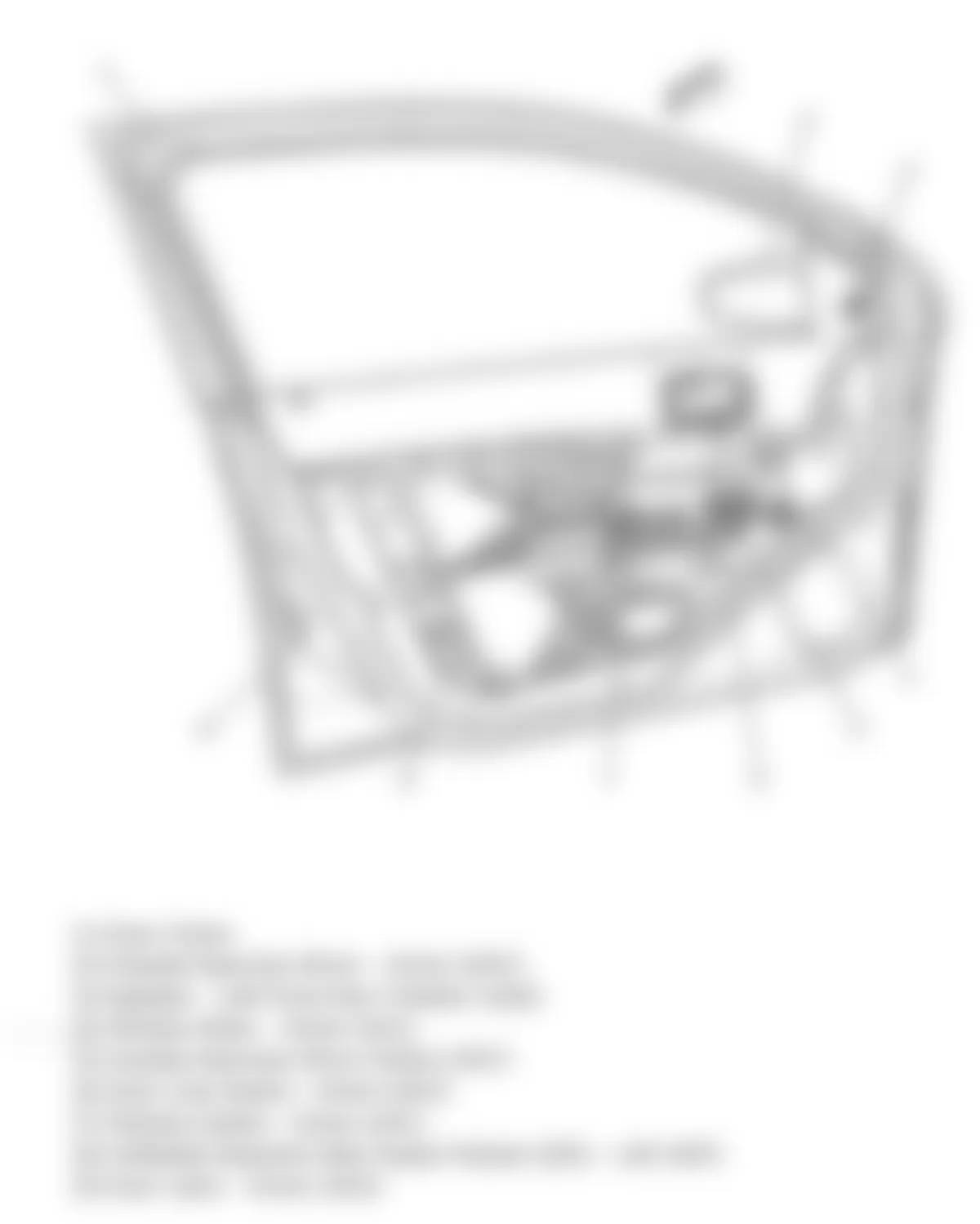 Chevrolet Cobalt LT 2010 - Component Locations -  Driver Door Assembly
