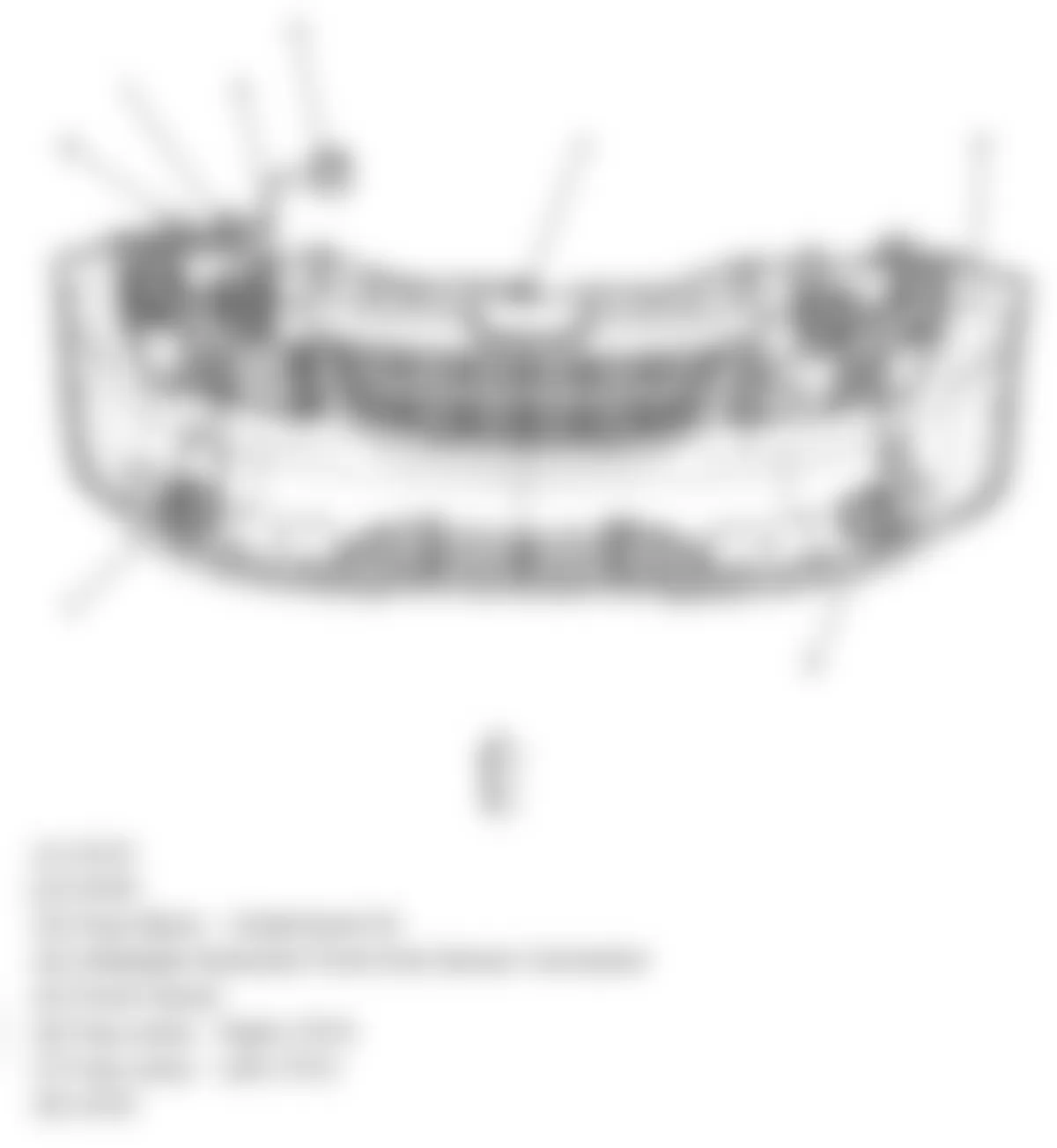 Chevrolet Cobalt LT 2010 - Component Locations -  Front Bumper