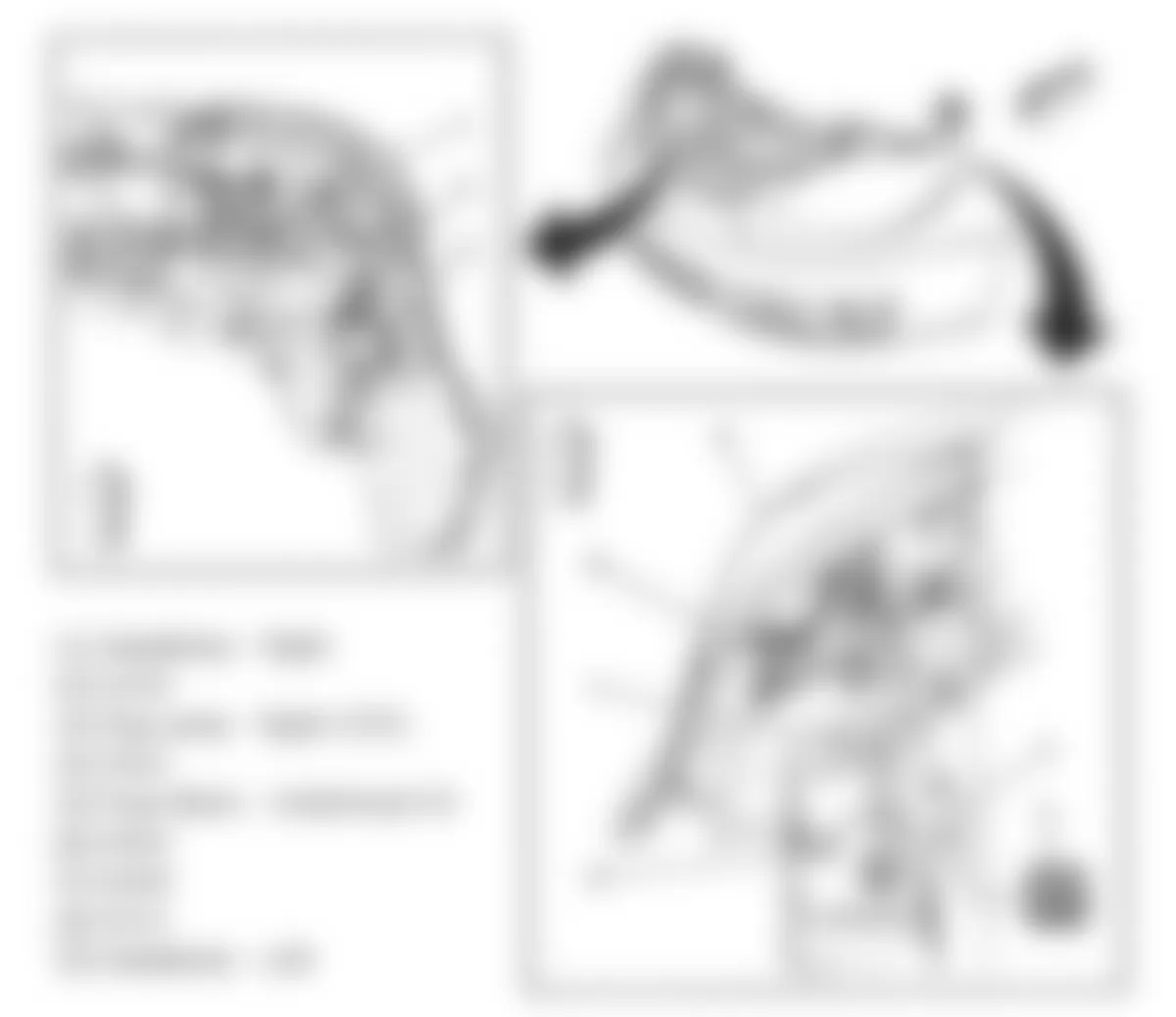 Chevrolet Cobalt LT 2010 - Component Locations -  Front Bumper