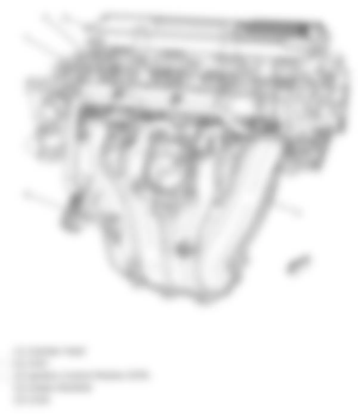 Chevrolet Cobalt LT 2010 - Component Locations -  Engine Assembly (2.2L)