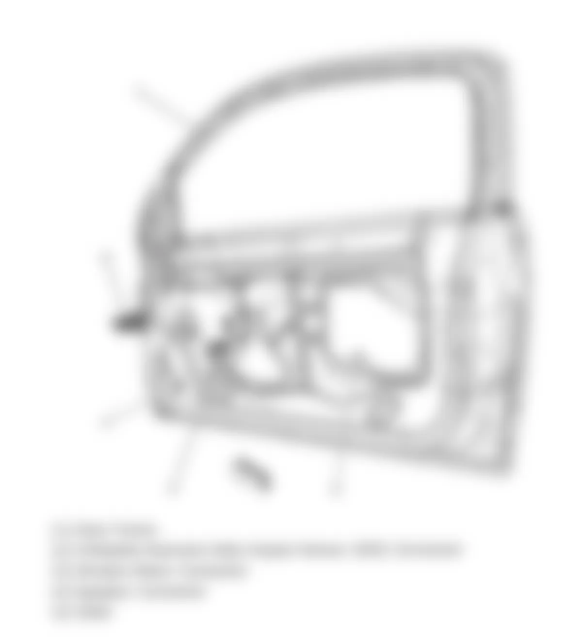 Chevrolet Cobalt LT 2010 - Component Locations -  Front Passenger Door