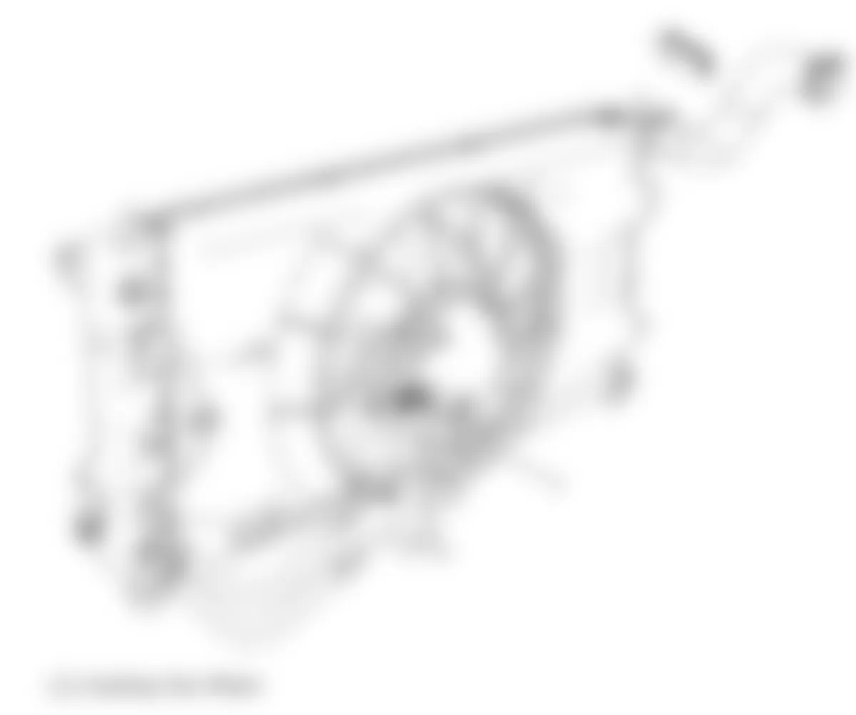 Chevrolet Cobalt SS 2010 - Component Locations -  Radiator Assembly