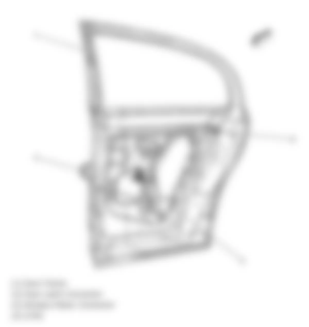 Chevrolet Cobalt SS 2010 - Component Locations -  Left Rear Door (Sedan)