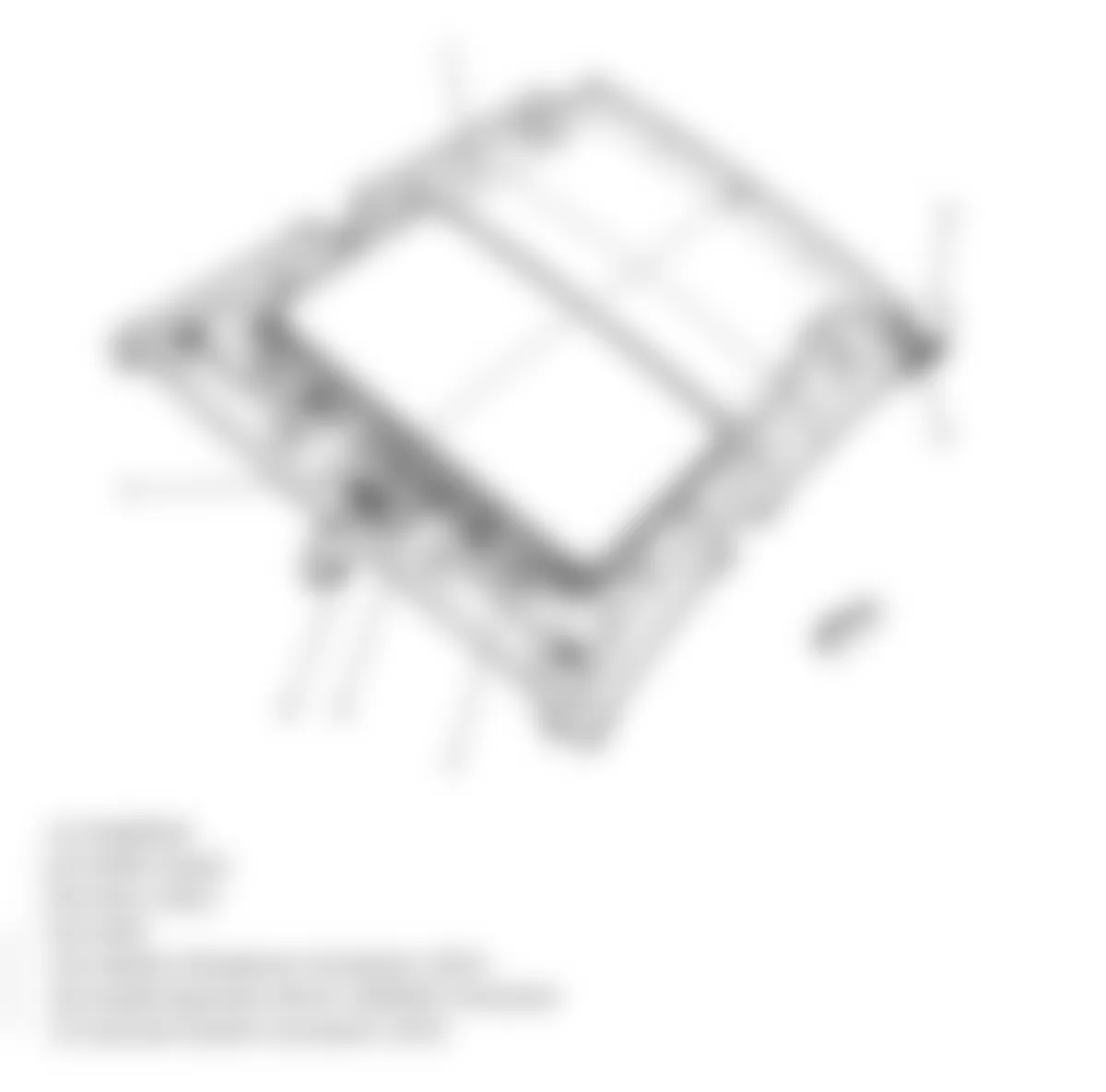 Chevrolet Cobalt SS 2010 - Component Locations -  Headliner Harness (W/Sunroof)