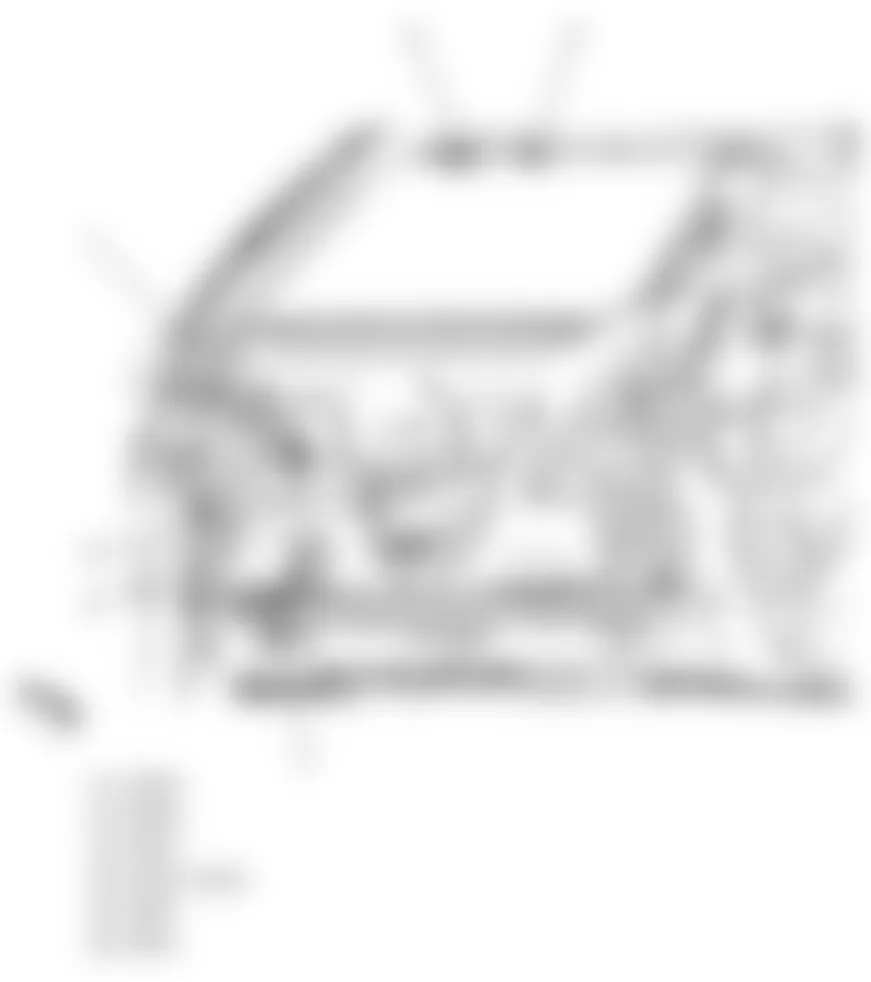 Chevrolet Equinox LS 2010 - Component Locations -  Rear Body Frame