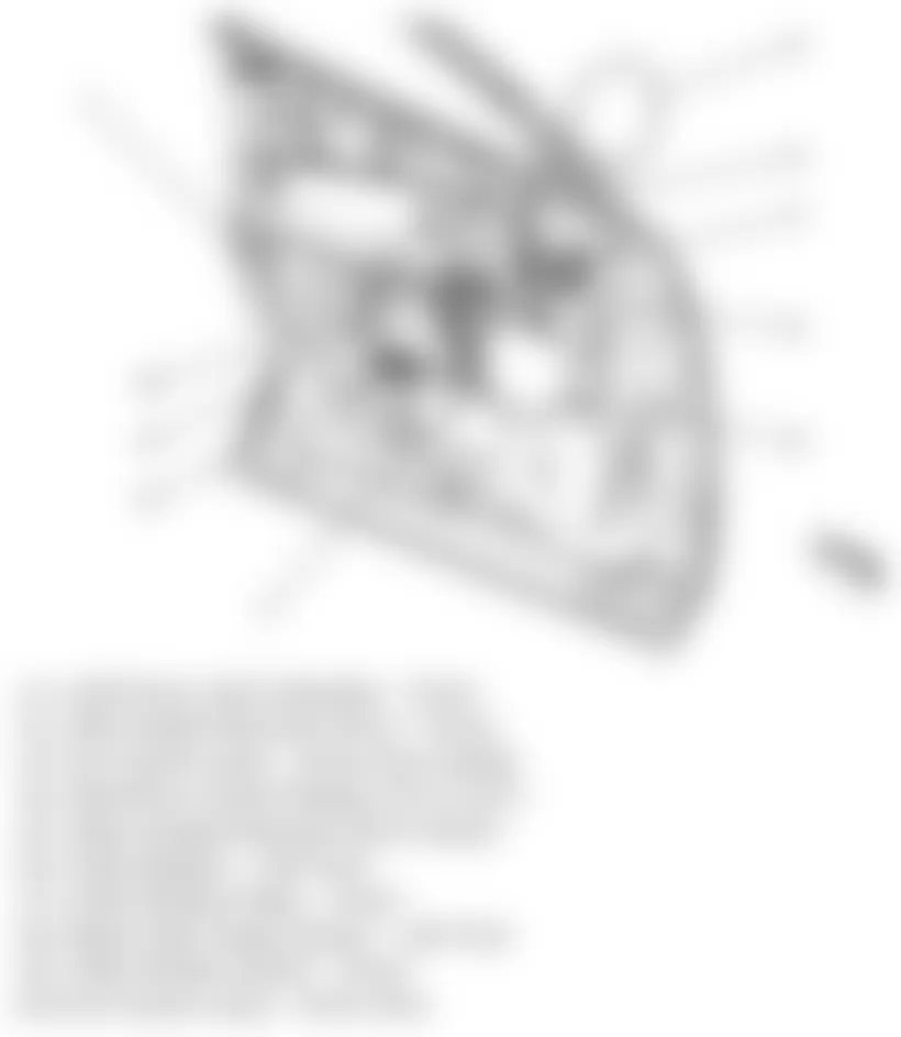 Chevrolet Equinox LT 2010 - Component Locations -  Driver Door