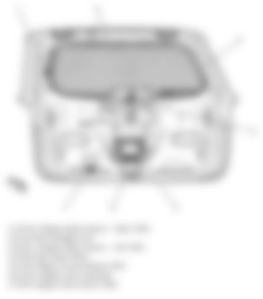 Chevrolet Equinox LT 2010 - Component Locations -  Liftgate