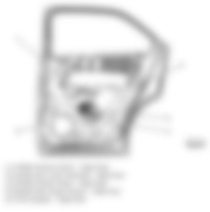 Chevrolet Equinox LT 2010 - Component Locations -  Right Rear Door