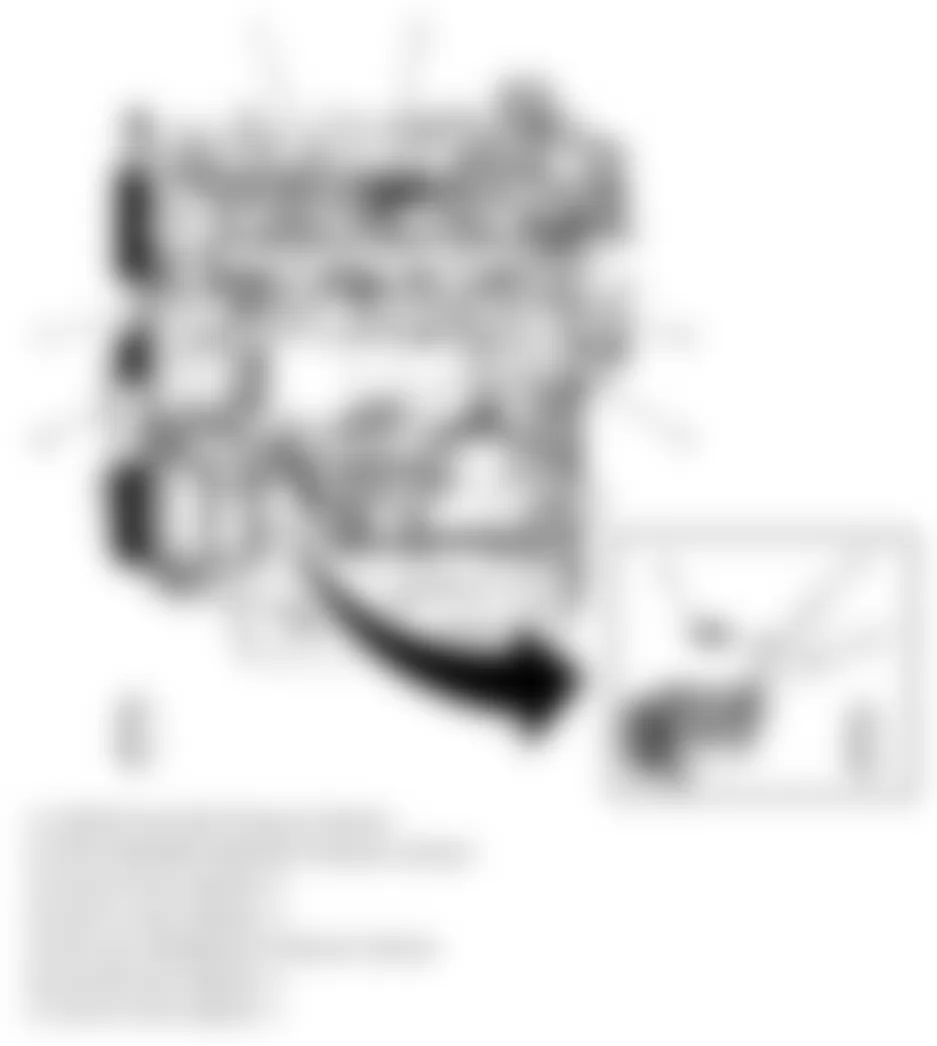 Chevrolet Equinox LT 2010 - Component Locations -  Engine (2.4L)