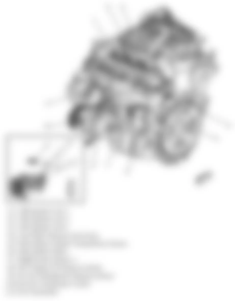 Chevrolet Equinox LT 2010 - Component Locations -  Engine (3.0L)