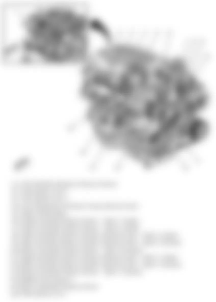 Chevrolet Equinox LT 2010 - Component Locations -  Engine (3.0L)