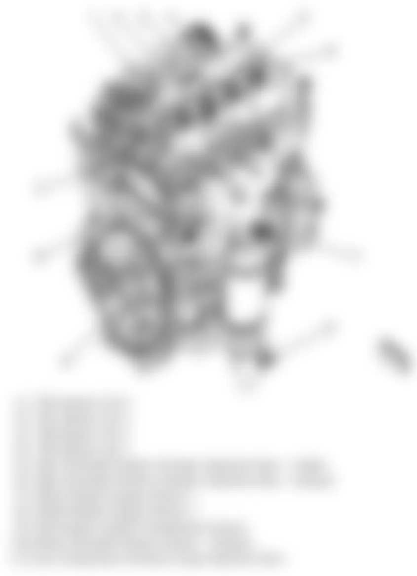Chevrolet Equinox LT 2010 - Component Locations -  Engine (2.4L)