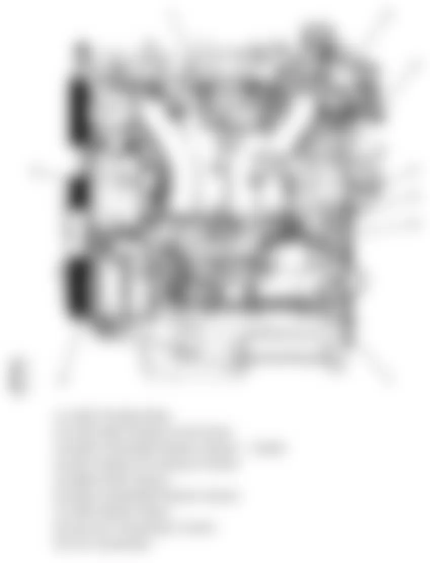 Chevrolet Equinox LT 2010 - Component Locations -  Engine (2.4L)