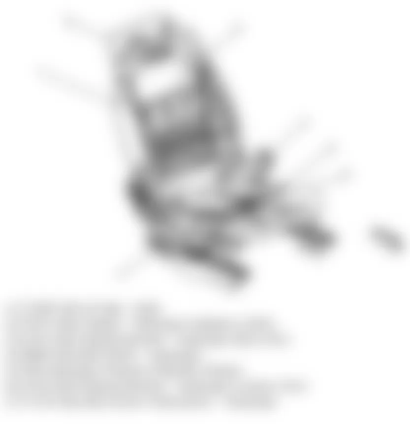 Chevrolet Equinox LT 2010 - Component Locations -  Passenger Seat