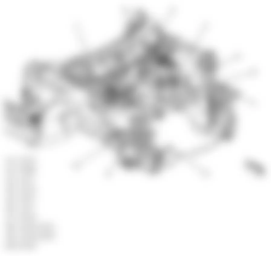 Chevrolet Equinox LT 2010 - Component Locations -  Front Body Frame